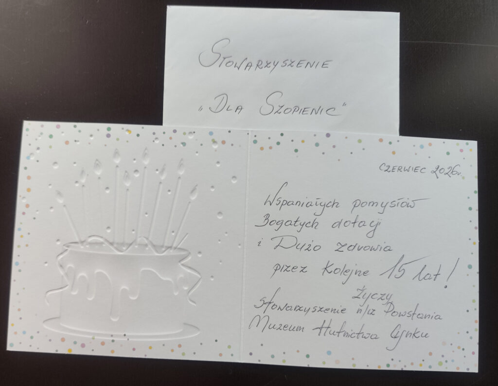 15 lat naszej działalności minęło .....